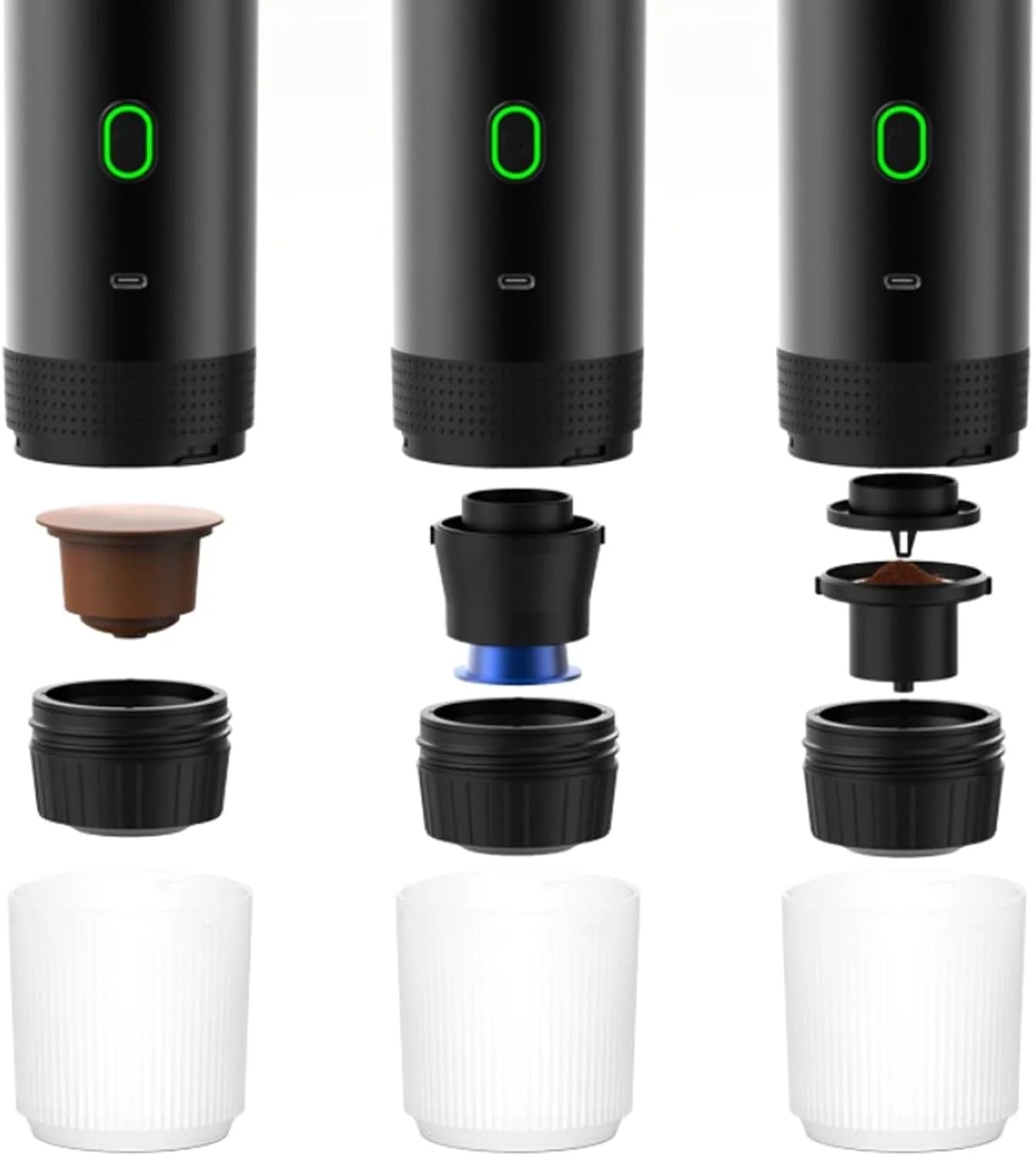 Italia correcto Brewgo™ | Draagbare Koffiemachine 3-In-1 Capsule